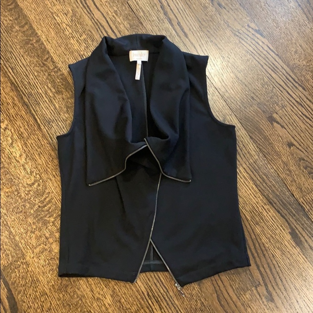 Laundry by Shelli Segal Black Vest